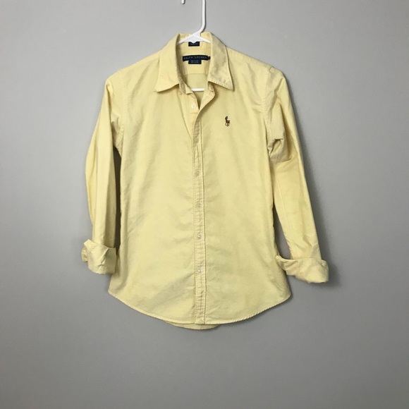 Ralph Lauren Tops - Ralph Lauren | Yellow Slimfit Button Down sz 4